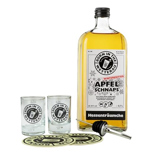 BitW Winter Schnaps Set | Apfelschnaps Winteredition | Apfelschnapsglas 4cl | Ausgießer | Born in the Wetterau BitW Winter Schnaps Set | Apfelschnaps Winteredition | Apfelschnapsglas 4cl | Ausgießer | Born in the Wetterau von Born in the Wetterau