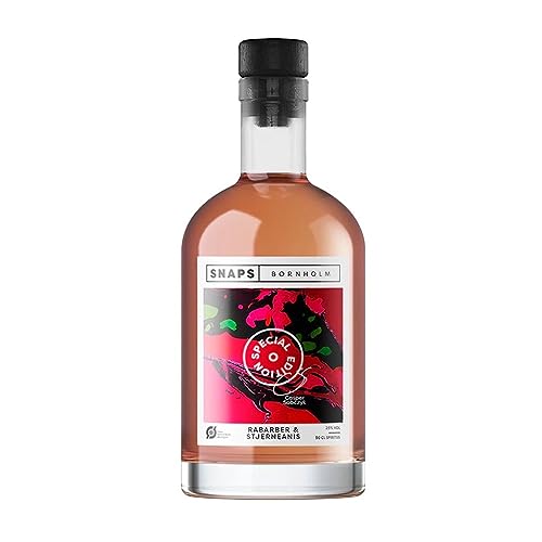 BORNHOLM SPIRITS Bio-Schnaps Rhabarber & Sternanis in Geschenkbox aus Dänemark, 0,5 L, 25% Vol. von Bornholmer