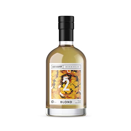 Bornholm Spirit, „Blond Gylden Akvavit“, goldener Bio-Aquavit aus Dänemark, 0,5 L, 40% Vol. von Bornholmer