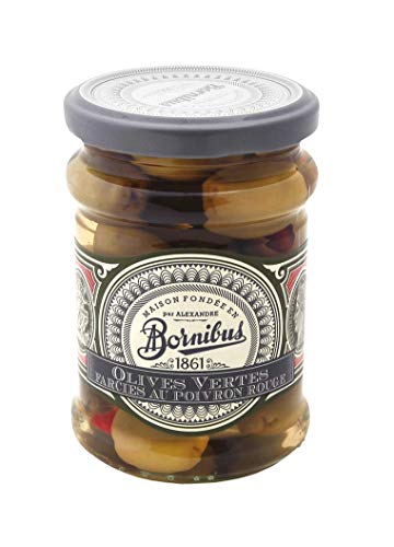 Bornibus Grün Oliven gefüllt mit roter pfeffer - Oliven vertes farcies au poivron rot Bornibus Grün Oliven gefüllt mit roter pfeffer - Oliven vertes farcies au poivron rot von Bornibus