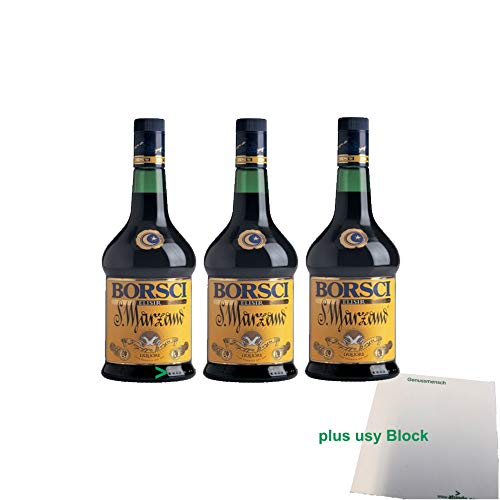 San Marzano italienischer Likör "Borsci Elisir" 3er Pack (3x700ml) + usy Block von Borsci San Marzano Srl