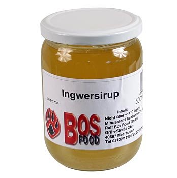 Bos Food BOS FOOD Ingwersirup, zum Tee oder als würzende Zutat, 500 ml von Bos Food