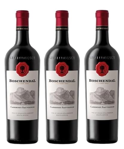 3x 0,75l - Boschendal - Cabernet Sauvignon - Stellenbsoch W.O. - Südafrika - Rotwein trocken von Boschendal - 1685