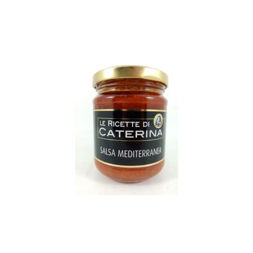 Ricette di Caterina, Mediterrane Sauce im Glas, Tomatensauce,aus Italien, 180g von Boscovivo
