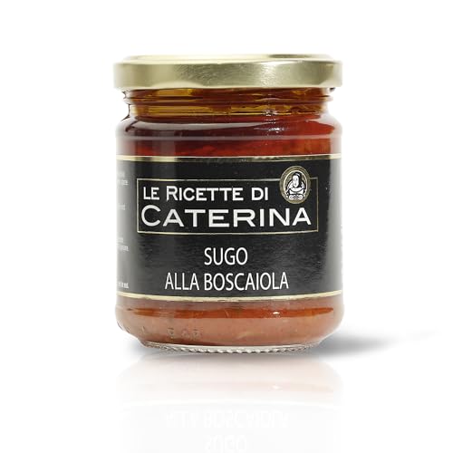 Ricette di Catarina, Mediterrane Sauce nach Holzfällerart, Tomatensauce mit Steinpilzen, aus Italien, 180 g von Boscovivo