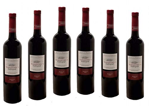 Paket von 6 Flaschen MERLOT"YAMANTIEV´S", 0,75 l, Ivaylovgrad, Bulgarien von Bossev