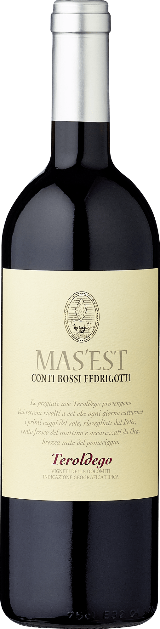 Conti Bossi Fedrigotti Mas'Est Teroldego Vigneti delle Dolomiti