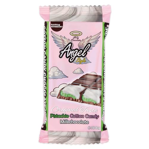 Angel Hair Schokolade 100g – Milchschokolade mit Pistaziencreme & Zuckerwattefüllung – Original Dubai Style Angel Hair Chocolate – Süßigkeit mit Wow-Effekt von Bossjuice