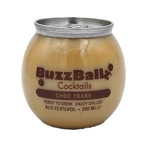 Buzzballz Choc Tease Cocktail 13,5% Vol. 200ml – Der unwiderstehliche Schokoladen-Cocktailtraum für Genießer von Bossjuice