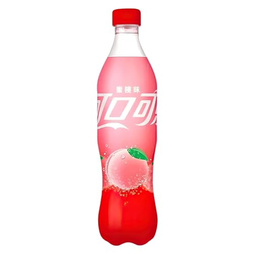 Coca Cola Peach China Edition 500ml - Einzigartiger Pfirsichgeschmack, Erfrischend & Fruchtig, Ideal für Cola-Liebhaber + GETZH ThankYou Sticker von Bossjuice