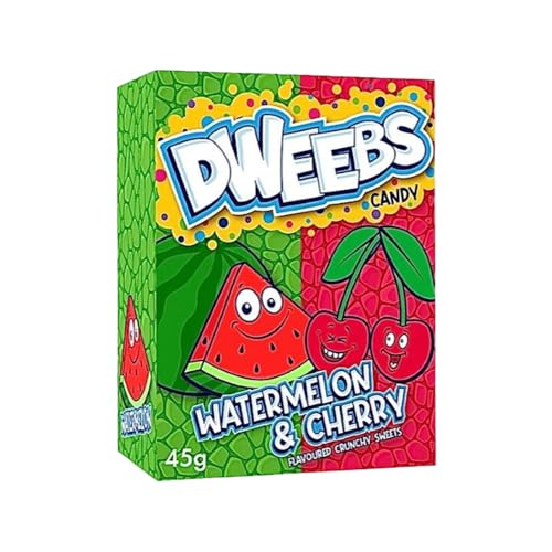 Dweebs Watermelon & Cherry 45g – Saure Bonbons mit Wassermelonen- und Kirschgeschmack + GETZH ThankYou Sticker von Bossjuice
