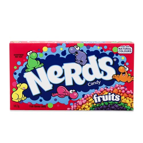 Nerds Rainbow Candy 141,7g – bunte, knusprige Frucht-Bonbons, süß & sauer, mit natürlichen Farben – Kult-Snack für Teenager, Partys & unterwegs + Getzh Sticker von Bossjuice