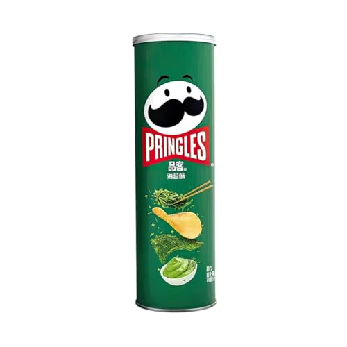 Pringles Seaweed Flavour 110g - Exotischer Snack mit Seetang-Geschmack | ASIA | + GETZH ThankYou Sticker von Bossjuice