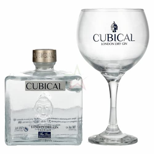 Cubical Premium London Dry Gin mit Glas 40,00% 0,70 Liter von Botanic