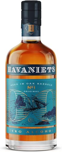 Havaniets Rum - Alkoholfreies Getränk - In Fässern gereift - Premium Alkoholfreies Getränk - 0.0% Alkohol - 500mL von Botaniets