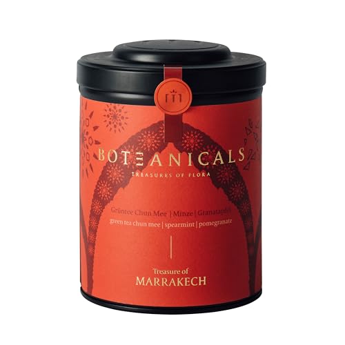 BOTEANICALS Treasure of Marrakech - Grüner Tee Chun Mee | Minze | Granatapfel - Marokkanischer Minztee mit Granatapfel - BIO-Tee in Premium-Qualität - 100% Natürlich - 100g in dekorativer Metalldose BOTEANICALS Treasure of Marrakech - Grüner Tee Chun Mee | Minze | Granatapfel - Marokkanischer Minztee mit Granatapfel - BIO-Tee in Premium-Qualität - 100% Natürlich - 100g in dekorativer Metalldose von Boteanicals