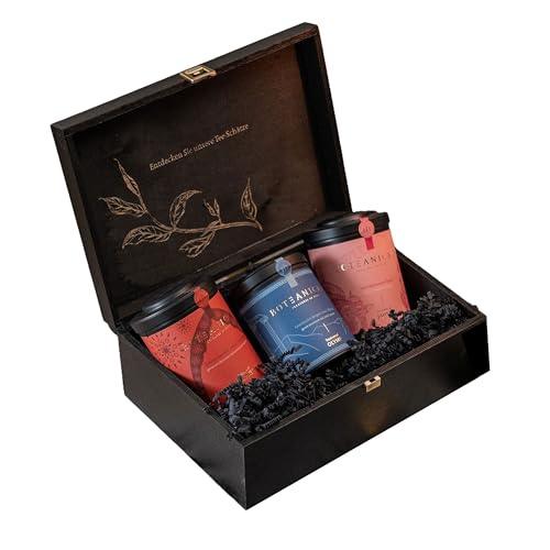 BOTEANICALS - Treasure of the World GESCHENK-SET - Bio-Tee in Premium-Qualität - in edler Holzbox mit Goldprägung - 100% natürlich BOTEANICALS - Treasure of the World GESCHENK-SET - Bio-Tee in Premium-Qualität - in edler Holzbox mit Goldprägung - 100% natürlich von Boteanicals