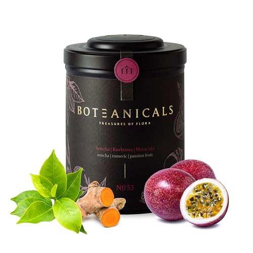 BOTEANICALS No. 53 Sencha | Kurkuma | Maracuja - BIO-Tee in Premium-Qualität - 100% Natürlich - 100g in Metalldose BOTEANICALS No. 53 Sencha | Kurkuma | Maracuja - BIO-Tee in Premium-Qualität - 100% Natürlich - 100g in Metalldose von Boteanicals