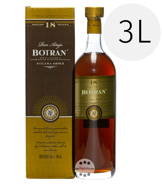 Ron Botran 18 Jahre Rum 3 L (40 % vol., 3,0 Liter) von Botran Rum