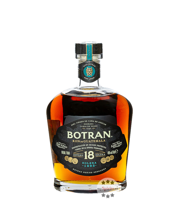 Ron Botran Solera 1893 18 Sistema Solera Rum (40 % vol., 0,7 Liter) von Botran Rum