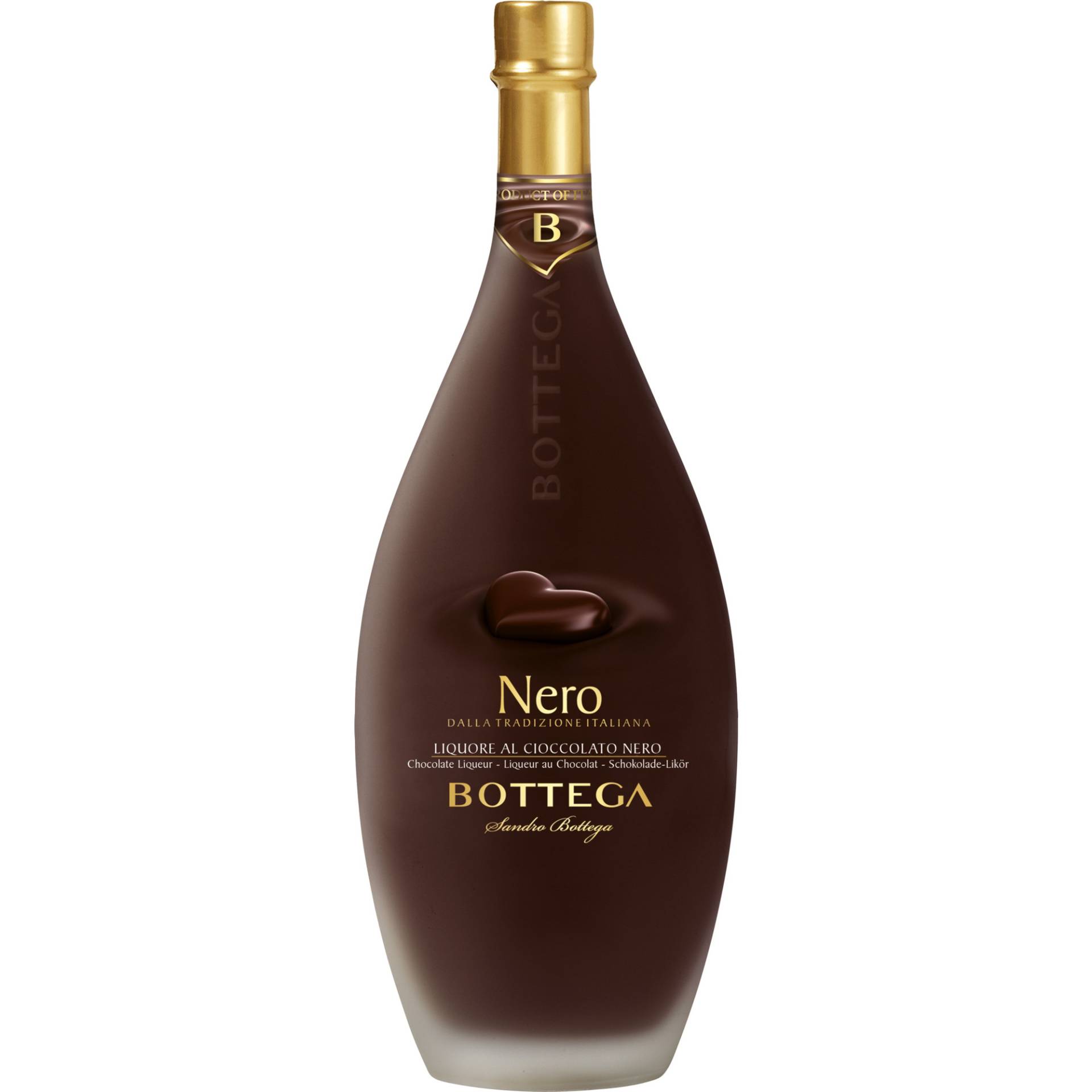 Bottega Liquore al Cioccolato Nero, 0,5 L, 15% Vol., Spirituosen von Bottega S.p.A.-31010 Bibano di Godega di Sant'Urbano-Italia