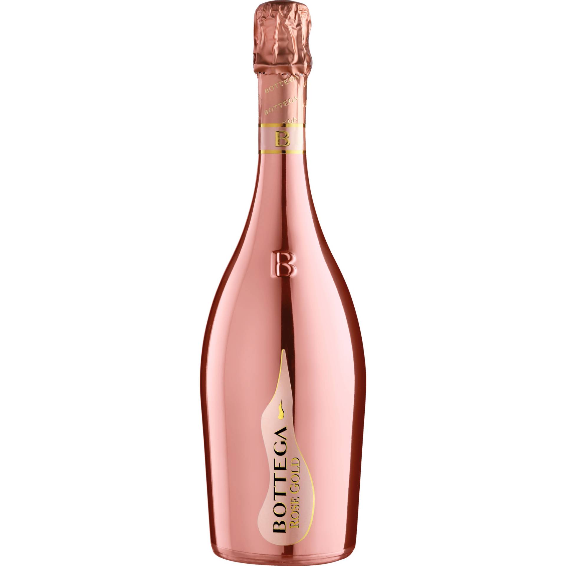 Bottega Rosé Gold Spumante, Pinot Nero Spumante Brut, Lombardei, Schaumwein von Bottega S.p.A.-31010 Bibano di Godega di Sant'Urbano-Italia