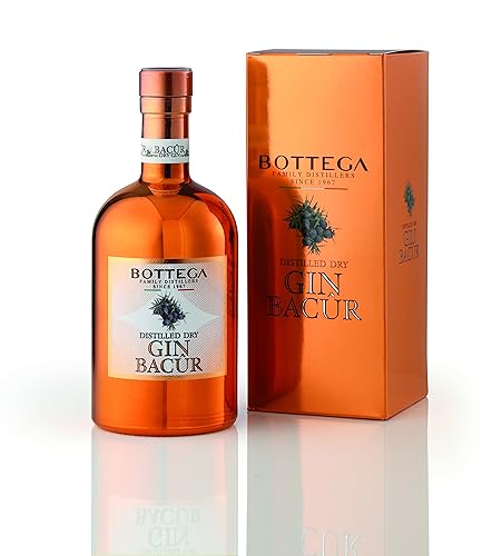 Bottega Distilled Dry Gin Bacûr mit Etui - 500ml von Bottega