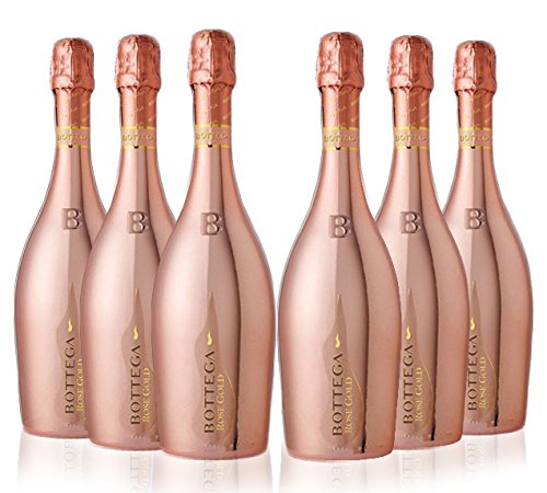 Bottega Rose Gold NV Sparkling Wine 75cl (6 Flaschen) von Bottega