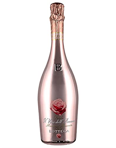 Vino Spumante di Qualità del tipo Aromatico Petalo Il Vino dell'Amore Manzoni Moscato Rosé Bottega 0,75 ℓ von Bottega