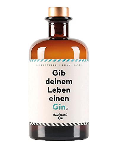 FLASCHENPOST GIN - Gib deinem Leben einen Gin - Handmade Deutscher Premium Gin mit frischen Zitrus- und Wacholdernoten (0,5l) von Craft Circus