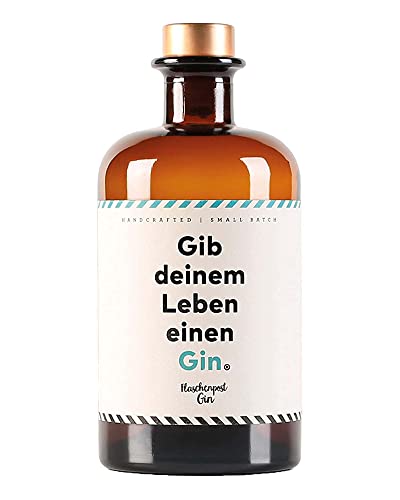 FLASCHENPOST GIN - Handmade Deutscher Premium Gin (1 x 0,5l) (Gib deinem Leben einen Gin (0,5l)) von Craft Circus