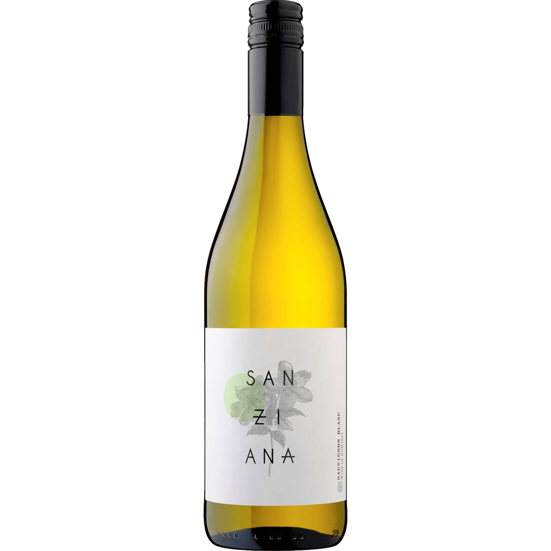Sanziana Sauvignon Blanc, Banat, Banat, 2023, Weißwein Sanziana Sauvignon Blanc, Banat, Banat, 2023, Weißwein von Bottled by Cramele Recas, 307340, Jud Timis, Romania