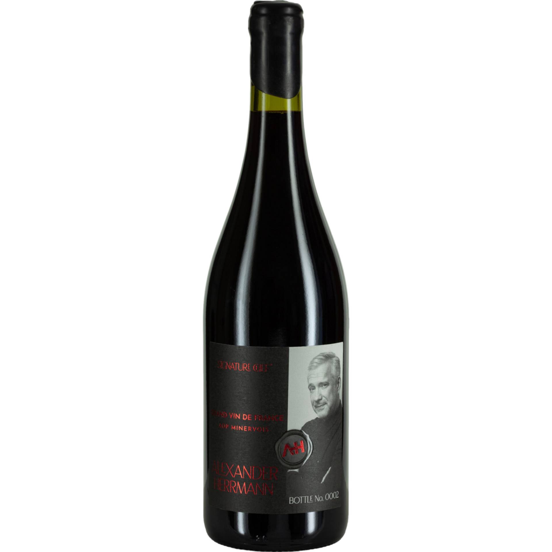 Alexander Herrmann - Signature Chef GSM, Minervois AOP, Languedoc-Roussillon, 2020, Rotwein Alexander Herrmann - Signature Chef GSM, Minervois AOP, Languedoc-Roussillon, 2020, Rotwein von Bottled for Wines and Brands – Lattes – France By EMB11N458 at 11800 - France