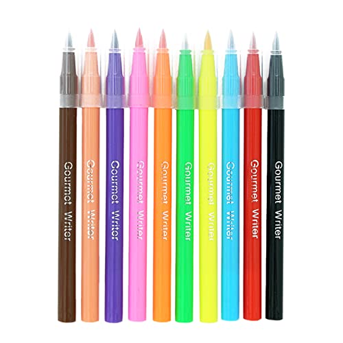 Lebensmittelfarbstift, Lebensmittelfarbe, Marker, einseitig, essbar, Lebensmittelqualität, Gourmets Writer für Backpartys, 10 Stück Lebensmittelfarbstift, Lebensmittelfarbe, Marker, einseitig, essbar, Lebensmittelqualität, Gourmets Writer für Backpartys, 10 Stück von Bottone