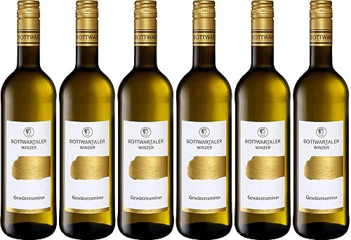 6x Gold Gewürztraminer lieblich 2021 - Bottwartaler Winzer eG, Württemberg - Weißwein von Bottwartaler Winzer eG