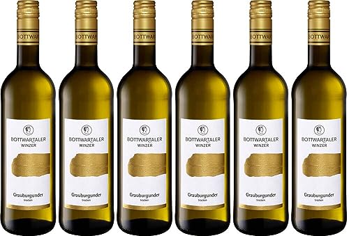 6x Gold Grauburgunder trocken 2022 - Bottwartaler Winzer eG, Württemberg - Weißwein von Bottwartaler Winzer eG