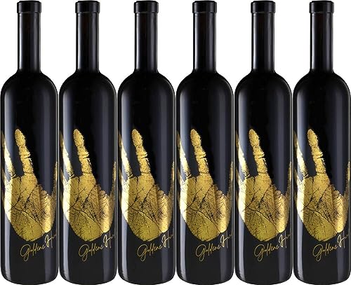 6x Goldene Hand Rotwein Cuvée 2016 - Bottwartaler Winzer eG, Württemberg - Rotwein von Bottwartaler Winzer eG