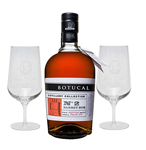 Botucal No2 Barbet Rum Rhum 0,70l (47% Vol) exklusive Sonderausgabe special limited edition distillery collection + 2 Nosing Gläser tasting Glas Set- [Enthält Sulfite] von Botucal-Botucal