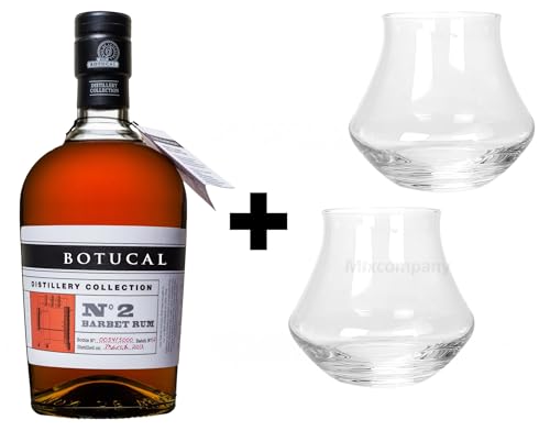 Botucal No2 Barbet Rum Rhum 0,70l (47% Vol) exklusive Sonderausgabe special limited edition distillery collection + 2 Tumbler Gläser Glas Longdrinkgläser Set- [Enthält Sulfite] von Botucal-Botucal