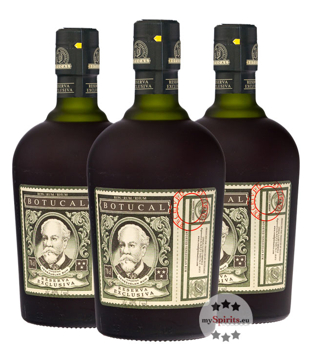 3 x Botucal Reserva Exclusiva Rum (40 % vol., 2,1 Liter) von Botucal