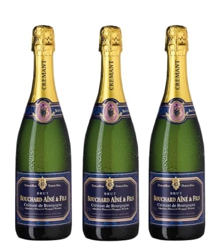 3x 0,75l - Bouchard Aîné & Fils - Crémant de Bourgogne A.O.P. - Burgund - Frankreich - Schaumwein brut von Bouchard Aîné & Fils