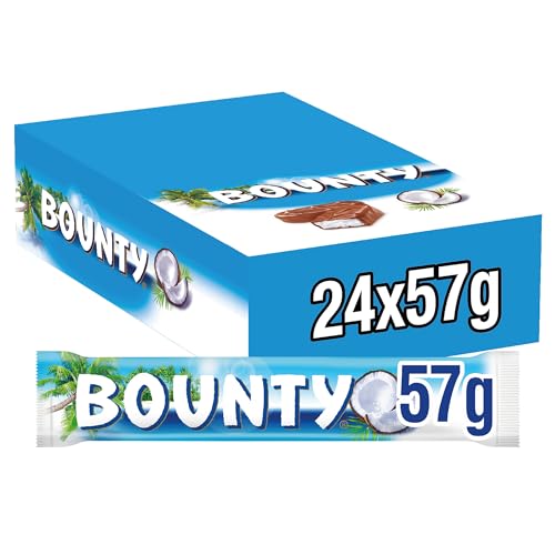 Bounty Kokosschokolatin überzogen mit köstlicher Milchschokolade (24 x 57g) von Bounty
