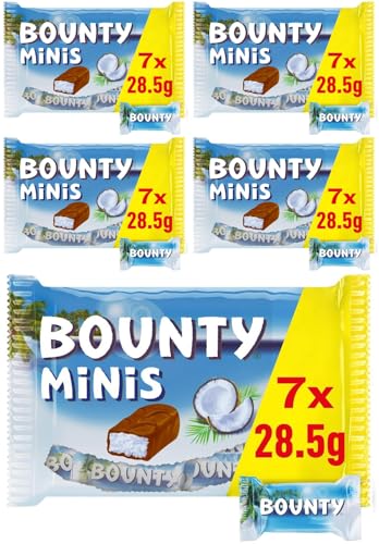 Bounty Minis Milchschokolade, 227g (Packung mit 5) von Bounty