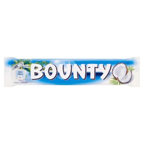 Bounty Schokoriegel, Kokos und Schokolade Geschmack, 24 Riegel in einer Packung (24x 57g) von Bounty