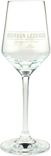 Bourbon Legends Glas mit Stiel 2cl/4cl - Höhe ca. 17 cm von Bourbon Legends