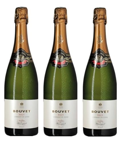 3x 0,75l - Bouvet Ladubay - Réserve de Rossignol - brut - Crémant de Loire A.O.P. - Loire - Frankreich - Schaumwein brut von Bouvet Ladubay