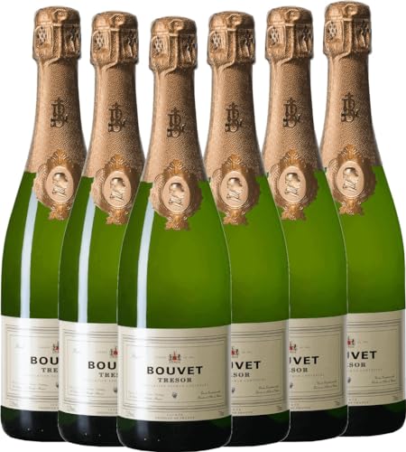 Bouvet Trésor Blanc Brut Saumur AOC Bouvet Ladubay Schaumwein 6 x 0,75l VINELLO - 6 x Weinpaket inkl. kostenlosem VINELLO.weinausgießer von Bouvet Ladubay