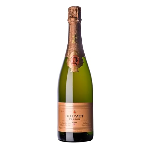 Bouvet Trésor Rosé Saumur Brut AOP - Schaumwein - Im Eichenfass ausgebaut - Cabernet Franc - Für Apéritifs, Nachtisch - 1 x 0.75 L von Bouvet Ladubay