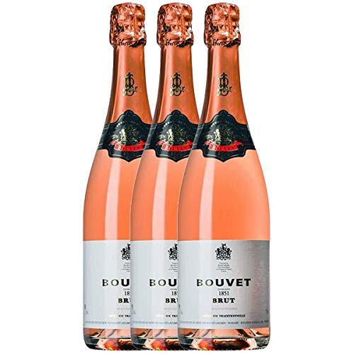 VINELLO 3er Weinpaket Schaumwein - Crémant Brut Rosé Excellence - Bouvet Ladubay mit einem VINELLO.weinausgießer | prickelnder Crémant | französischer Schaumwein aus Val de Loire | 3 x 0,75 Liter VINELLO 3er Weinpaket Schaumwein - Crémant Brut Rosé Excellence - Bouvet Ladubay mit einem VINELLO.weinausgießer | prickelnder Crémant | französischer Schaumwein aus Val de Loire | 3 x 0,75 Liter von Bouvet Ladubay