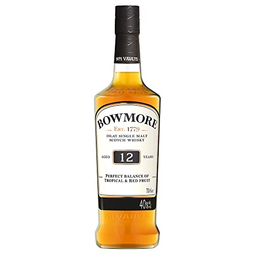 Bowmore 12 Jahre | Single Malt Scotch Whisky | mit Geschenkverpackung | ausgewogen mit rauchigen Geschmacksnoten | 40% Vol | 700ml Einzelflasche von Bowmore